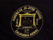Kodenkan Jujitsu School T-Shirt Back